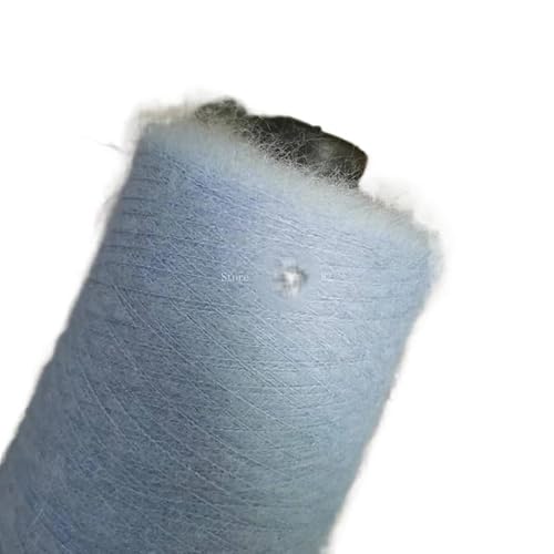 250 g feiner Mohair-Wollfaden for Basteln – weiches, hautfreundliches Garn for Häkeln von Tüchern, Schals und Pullovern(Grey) von LiuliuBull