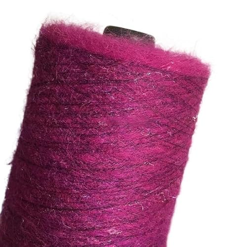 250 g feiner Mohair-Wollfaden for Basteln – weiches, hautfreundliches Garn for Häkeln von Tüchern, Schals und Pullovern(Light Black) von LiuliuBull