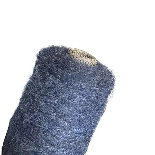 250 g feiner Mohair-Wollfaden for Basteln – weiches, hautfreundliches Garn for Häkeln von Tüchern, Schals und Pullovern(Light Silver) von LiuliuBull