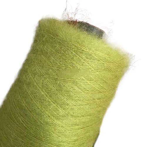 250 g feiner Mohair-Wollfaden for Basteln – weiches, hautfreundliches Garn for Häkeln von Tüchern, Schals und Pullovern(yellow) von LiuliuBull