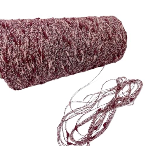 250 g handgewebte Metallknoten – buntes DIY-Garn for Stricken und Häkeln, glänzender Golddraht-Begleiter(03-250g) von LiuliuBull