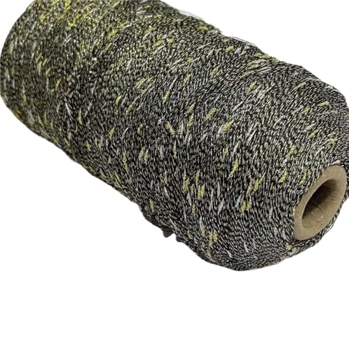 250 g handgewebte Metallknoten – buntes DIY-Garn for Stricken und Häkeln, glänzender Golddraht-Begleiter(09-250g) von LiuliuBull