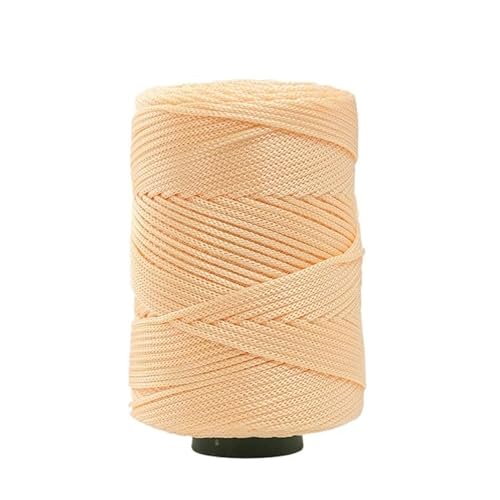 250 g merzerisierter Baumwoll-Hanffaden – Eisseidengarn for handgewebte Hüte, Schuhe, Taschen und Tassenmatten – buntes Bastelmaterial aus Wolle for Selbermachen(07beige) von LiuliuBull