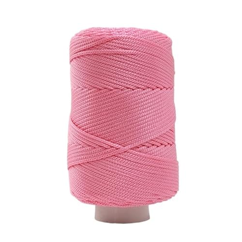250 g merzerisierter Baumwoll-Hanffaden – Eisseidengarn for handgewebte Hüte, Schuhe, Taschen und Tassenmatten – buntes Bastelmaterial aus Wolle for Selbermachen(09brightpink) von LiuliuBull