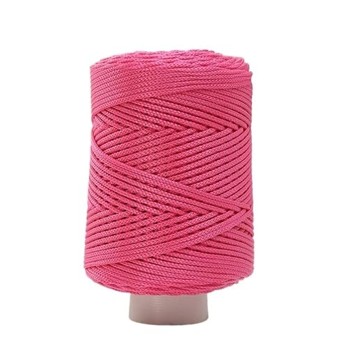 250 g merzerisierter Baumwoll-Hanffaden – Eisseidengarn for handgewebte Hüte, Schuhe, Taschen und Tassenmatten – buntes Bastelmaterial aus Wolle for Selbermachen(10rosepink) von LiuliuBull