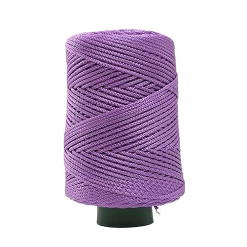 250 g merzerisierter Baumwoll-Hanffaden – Eisseidengarn for handgewebte Hüte, Schuhe, Taschen und Tassenmatten – buntes Bastelmaterial aus Wolle for Selbermachen(15lightpurple) von LiuliuBull