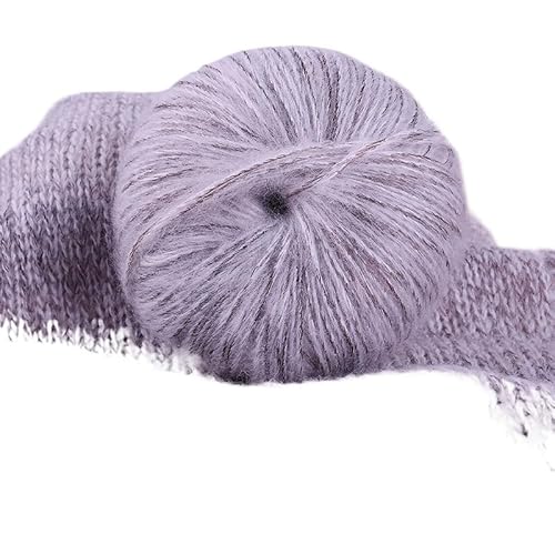 300 g Alpaka-Mohair-Garn mit Farbverlauf – perfekt for Stricken von Pullovern, Tüchern, Jacken, Mützen und Schals(Coffee Black) von LiuliuBull