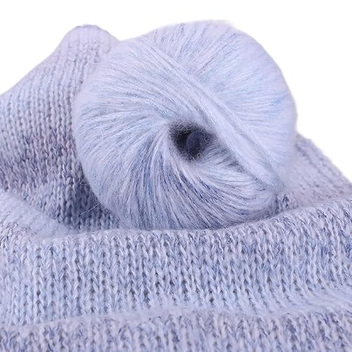 300 g Alpaka-Mohair-Garn mit Farbverlauf – perfekt for Stricken von Pullovern, Tüchern, Jacken, Mützen und Schals(Deep Blue) von LiuliuBull