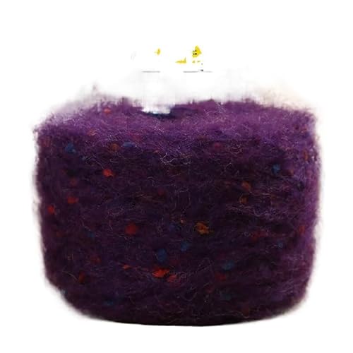 300 g buntes Beanie-Garn mit Punkten – mehrfarbiges Material for Handstricken und Häkeln for modische Pullover, Schals, Mützen und mehr(07 Deep Purple) von LiuliuBull