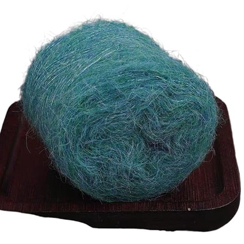 300 g langes Woll- und Mohairgarn for Damenbekleidung – ideal for Pullover, Schals, Tücher, Jacken und Mützen(FreshGreen) von LiuliuBull