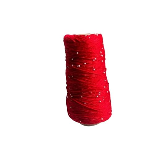 350 g 6 Stränge merzerisiertes Perlen-Baumwollgarn for Häkeln, Perlensticken und Handweben – feines Wollgarn(Brightred) von LiuliuBull
