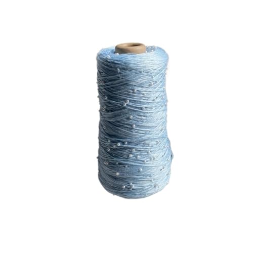 350 g 6 Stränge merzerisiertes Perlen-Baumwollgarn for Häkeln, Perlensticken und Handweben – feines Wollgarn(Lightblue) von LiuliuBull