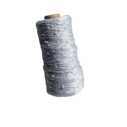 350 g 6 Stränge merzerisiertes Perlen-Baumwollgarn for Häkeln, Perlensticken und Handweben – feines Wollgarn(Lightgray) von LiuliuBull