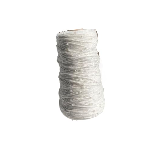 350 g 6 Stränge merzerisiertes Perlen-Baumwollgarn for Häkeln, Perlensticken und Handweben – feines Wollgarn(Snowwhite) von LiuliuBull