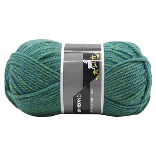 400 g dickes Alpaka-Wollgarn for Handstricken – ideal for Schals, Mützen, Pullover und Mäntel(Green Flowers) von LiuliuBull