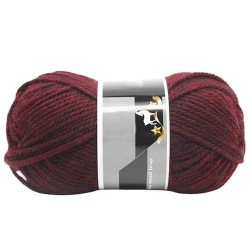 400 g dickes Alpaka-Wollgarn for Handstricken – ideal for Schals, Mützen, Pullover und Mäntel(Red Black Flowers) von LiuliuBull