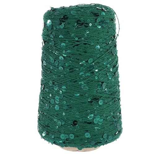 470 g Baumwollgarn for Handstricken – 3 mm und 6 mm reine Baumwolle mit glitzernden Perlen for selbstgemachte Wollpullover, Mützen, Schals und Häkelprojekte(Color 07) von LiuliuBull