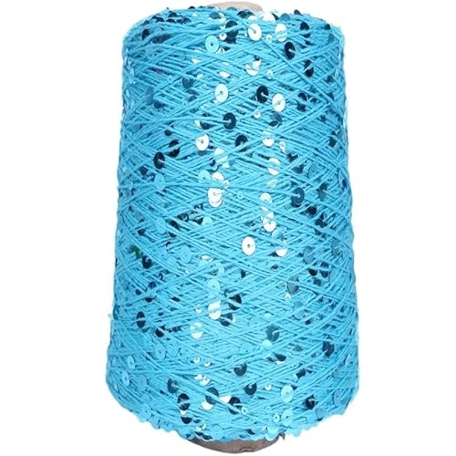 470 g Baumwollgarn for Handstricken – 3 mm und 6 mm reine Baumwolle mit glitzernden Perlen for selbstgemachte Wollpullover, Mützen, Schals und Häkelprojekte(Color 22) von LiuliuBull