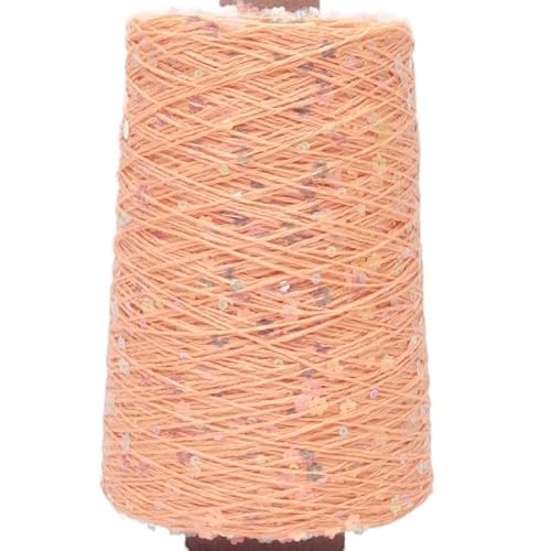 470 g Baumwollgarn for Handstricken – 3 mm und 6 mm reine Baumwolle mit glitzernden Perlen for selbstgemachte Wollpullover, Mützen, Schals und Häkelprojekte(Color 24) von LiuliuBull