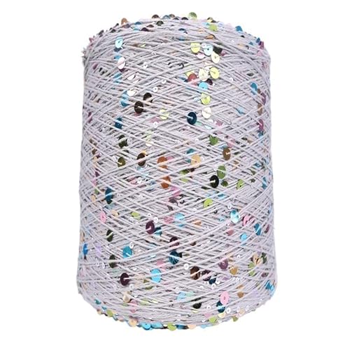 470 g Baumwollgarn for Handstricken – 3 mm und 6 mm reine Baumwolle mit glitzernden Perlen for selbstgemachte Wollpullover, Mützen, Schals und Häkelprojekte(Color 46) von LiuliuBull
