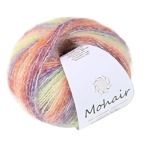 5 Stück Farbverlaufs-Mohairgarnknäuel – handgewebtes gefärbtes Garn for Pullover, Schals und Bastelarbeiten(05-5pcs) von LiuliuBull