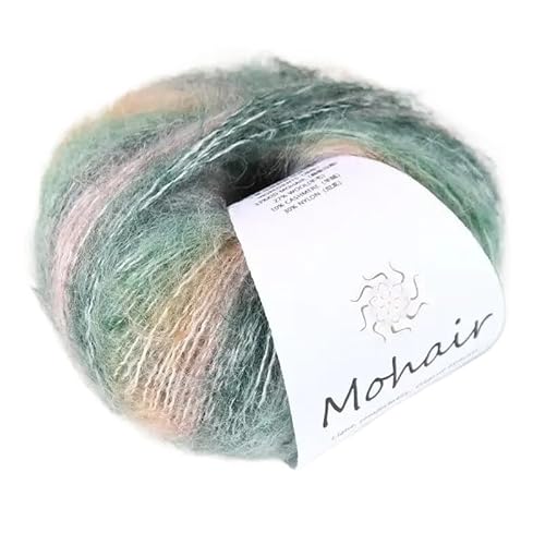 5 Stück Farbverlaufs-Mohairgarnknäuel – handgewebtes gefärbtes Garn for Pullover, Schals und Bastelarbeiten(07-5pcs) von LiuliuBull