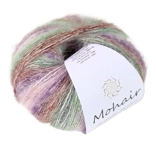 5 Stück Farbverlaufs-Mohairgarnknäuel – handgewebtes gefärbtes Garn for Pullover, Schals und Bastelarbeiten(08-5pcs) von LiuliuBull