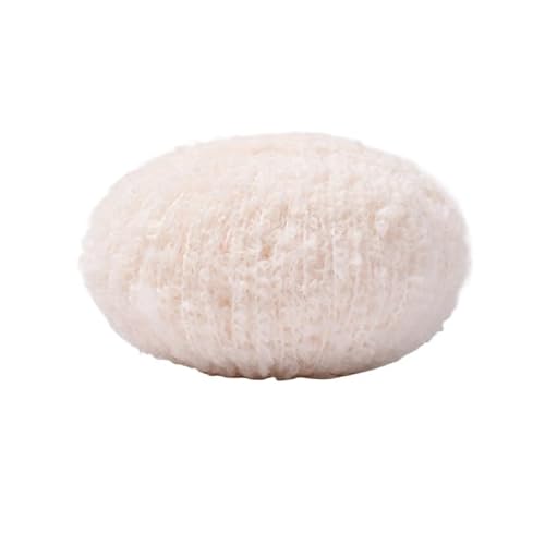 50 g Alpaka-Wollschlingengarn for DIY-Projekte – weiches Teddy-Rollgarn for Handstricken und Weben von Schals(02color) von LiuliuBull