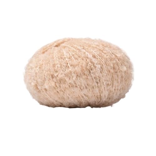 50 g Alpaka-Wollschlingengarn for DIY-Projekte – weiches Teddy-Rollgarn for Handstricken und Weben von Schals(03color) von LiuliuBull