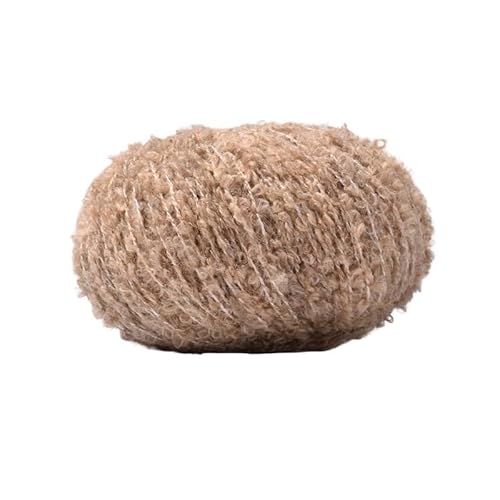 50 g Alpaka-Wollschlingengarn for DIY-Projekte – weiches Teddy-Rollgarn for Handstricken und Weben von Schals(05color) von LiuliuBull