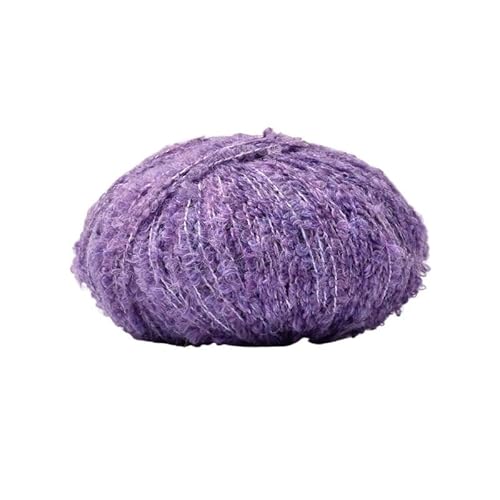50 g Alpaka-Wollschlingengarn for DIY-Projekte – weiches Teddy-Rollgarn for Handstricken und Weben von Schals(Color11) von LiuliuBull