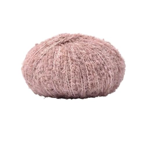 50 g Alpaka-Wollschlingengarn for DIY-Projekte – weiches Teddy-Rollgarn for Handstricken und Weben von Schals(Color13) von LiuliuBull