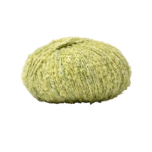 50 g Alpaka-Wollschlingengarn for DIY-Projekte – weiches Teddy-Rollgarn for Handstricken und Weben von Schals(Color17) von LiuliuBull
