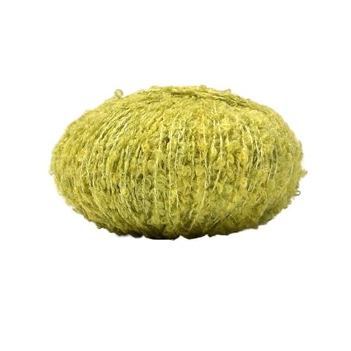50 g Alpaka-Wollschlingengarn for DIY-Projekte – weiches Teddy-Rollgarn for Handstricken und Weben von Schals(Color18) von LiuliuBull