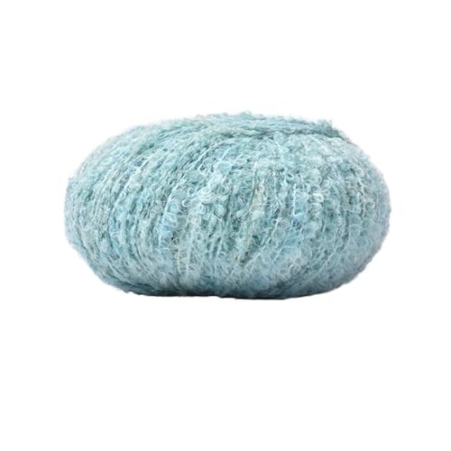 50 g Alpaka-Wollschlingengarn for DIY-Projekte – weiches Teddy-Rollgarn for Handstricken und Weben von Schals(Color24) von LiuliuBull