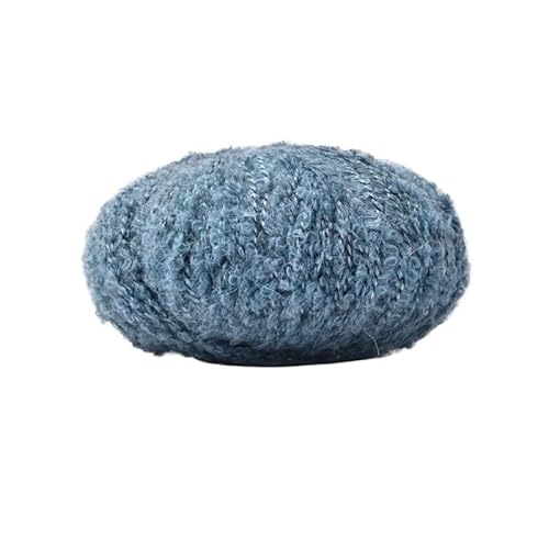 50 g Alpaka-Wollschlingengarn for DIY-Projekte – weiches Teddy-Rollgarn for Handstricken und Weben von Schals(Color25) von LiuliuBull