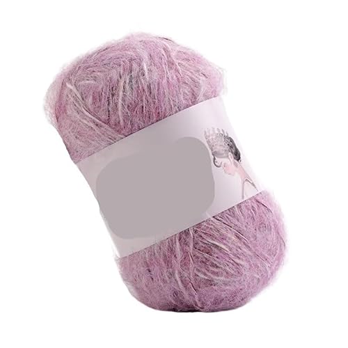 50 g Mohair-Sektion, gefärbte feine Wolle, weiche, hautfreundliche, handgestrickte Wolle, DIY-Schal, Mütze, Pullover, allmähliches Wechseln des Mantels(Mz04) von LiuliuBull