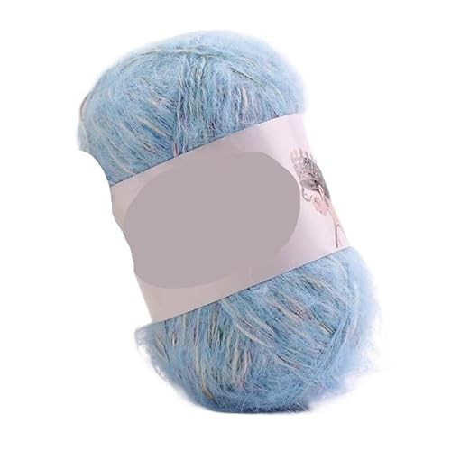 50 g Mohair-Sektion, gefärbte feine Wolle, weiche, hautfreundliche, handgestrickte Wolle, DIY-Schal, Mütze, Pullover, allmähliches Wechseln des Mantels(Mz10) von LiuliuBull