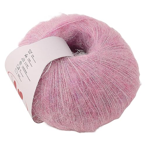 50 g Mohairgarn aus mittelschwerer Wolle – ausgefallenes Strickgarn for selbstgemachte Pullover, Schals und Tücher(019color) von LiuliuBull