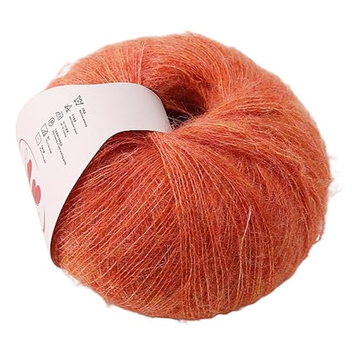 50 g Mohairgarn aus mittelschwerer Wolle – ausgefallenes Strickgarn for selbstgemachte Pullover, Schals und Tücher(035color) von LiuliuBull