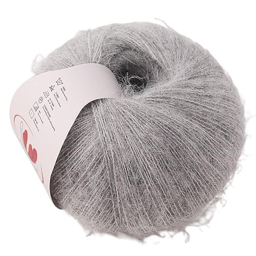 50 g Mohairgarn aus mittelschwerer Wolle – ausgefallenes Strickgarn for selbstgemachte Pullover, Schals und Tücher(044color) von LiuliuBull