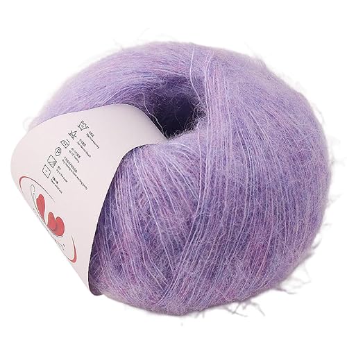 50 g Mohairgarn aus mittelschwerer Wolle – ausgefallenes Strickgarn for selbstgemachte Pullover, Schals und Tücher(04color) von LiuliuBull