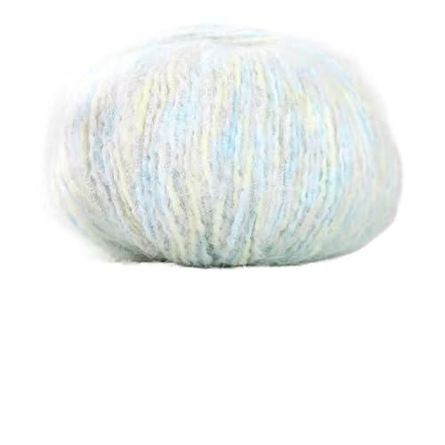 50 g farbiges Mohair-Alpaka-Wollgarn for Handstricken – ideal for Mützen, Schals und Pullover(011color) von LiuliuBull
