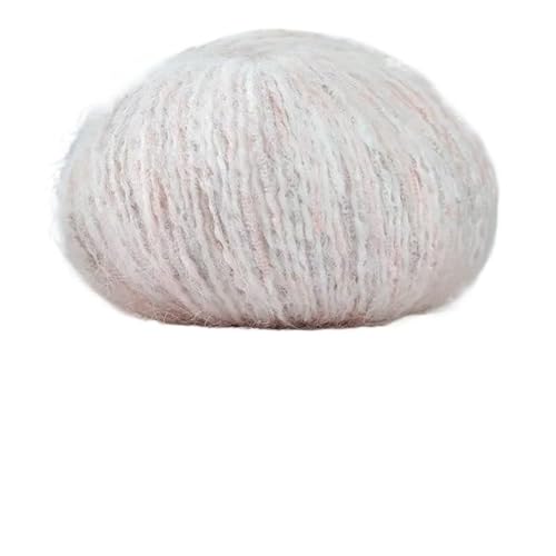 50 g farbiges Mohair-Alpaka-Wollgarn for Handstricken – ideal for Mützen, Schals und Pullover(07color) von LiuliuBull