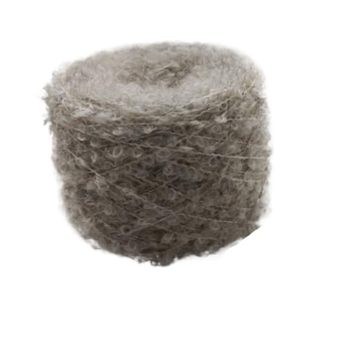 50 g flauschiges Häkelgarn – weiches, dickes, kuscheliges Plüschgarn for Stricken, Häkeln von Spielzeug, Decken und Kleidungsstücken – Woll-Acryl-Fancy-Garn(Beige) von LiuliuBull