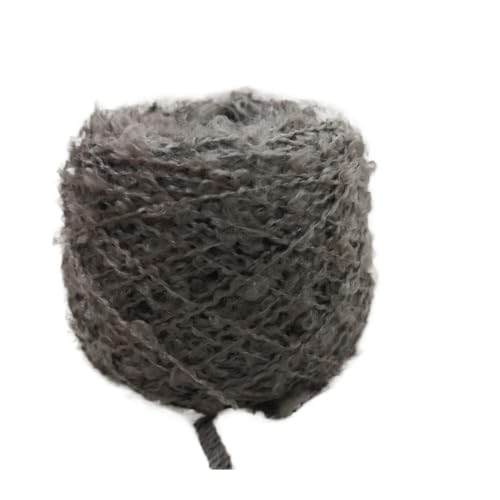50 g flauschiges Häkelgarn – weiches, dickes, kuscheliges Plüschgarn for Stricken, Häkeln von Spielzeug, Decken und Kleidungsstücken – Woll-Acryl-Fancy-Garn(Beige gray) von LiuliuBull