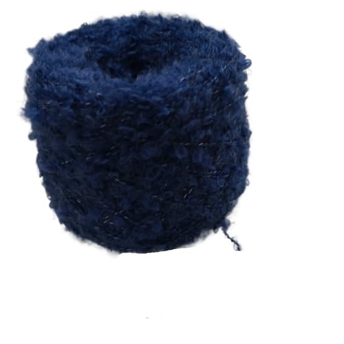 50 g flauschiges Häkelgarn – weiches, dickes, kuscheliges Plüschgarn for Stricken, Häkeln von Spielzeug, Decken und Kleidungsstücken – Woll-Acryl-Fancy-Garn(Blue) von LiuliuBull