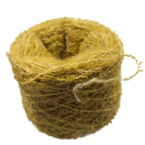 50 g flauschiges Häkelgarn – weiches, dickes, kuscheliges Plüschgarn for Stricken, Häkeln von Spielzeug, Decken und Kleidungsstücken – Woll-Acryl-Fancy-Garn(yellow) von LiuliuBull