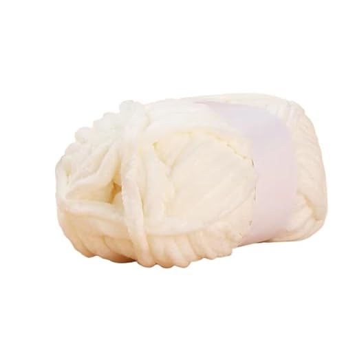 50 g grobes Ice Bar Arctic Velvet-Garn – handgewebtes dickes Wollhäkelgarn for selbstgemachte Schals, Mützen und Kleidung(Color1) von LiuliuBull