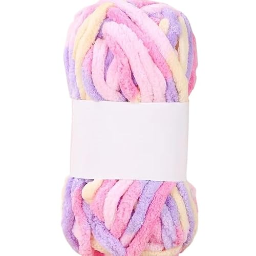 50 g grobes Ice Bar Arctic Velvet-Garn – handgewebtes dickes Wollhäkelgarn for selbstgemachte Schals, Mützen und Kleidung(Color10) von LiuliuBull